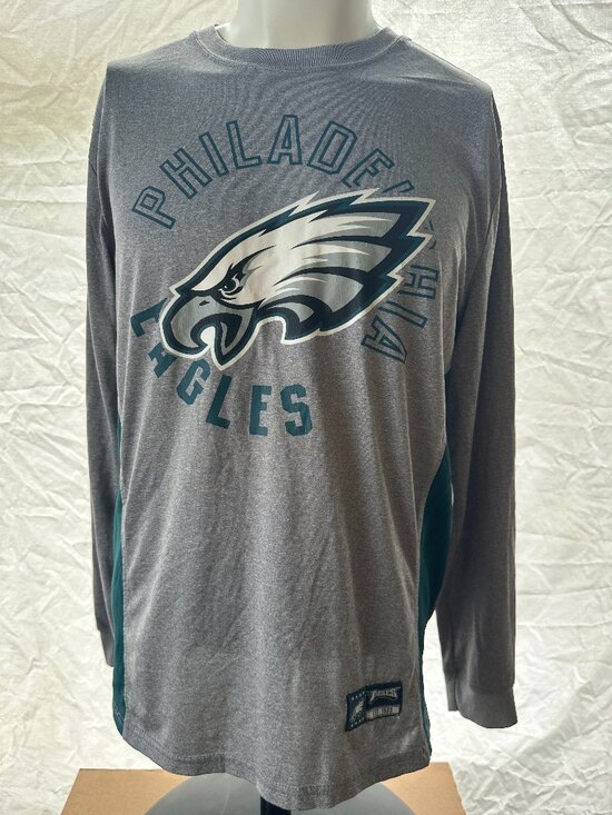 NFL Team Apparel Other - Philadelphia Eagles NFL Team Apparel Men's Gray LS Polyester Shirt Large